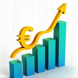 Ein wachsendes Balkendiagramm mit einem Schweizer Franken Symbol, das Budgetoptimierung darstellt.