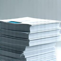 Ein Stapel geordneter Akten, der die professionelle Verwaltung symbolisiert.